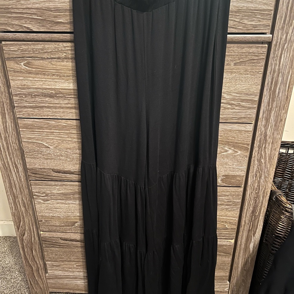 Black flare pants